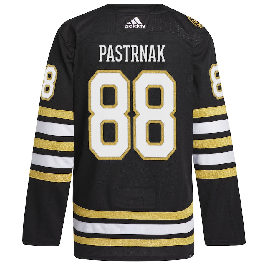 David Pastrnak Boston Bruins Primegreen 100th Anniversary Jersey - Black