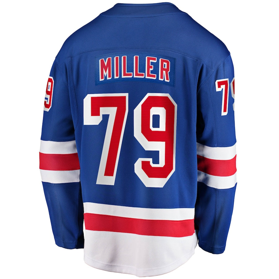 K'Andre Miller New York Rangers Home Breakaway Replica Jersey - Blue