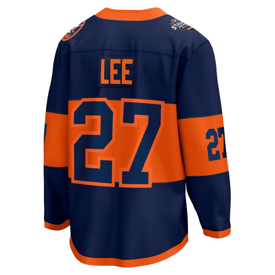 Anders Lee New York Islanders 2024 NHL Stadium Series Breakaway Jersey Navy