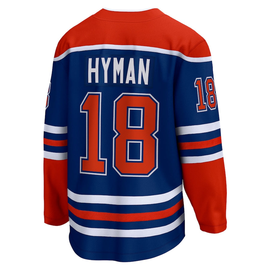 Zach Hyman Edmonton Oilers Home Breakaway Jersey - Royal