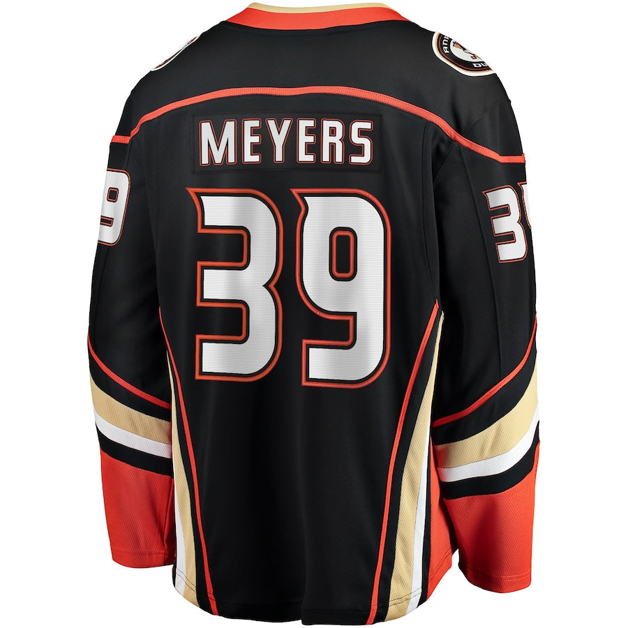 Ben Meyers Anaheim Ducks Home Premier Breakaway Jersey - Black