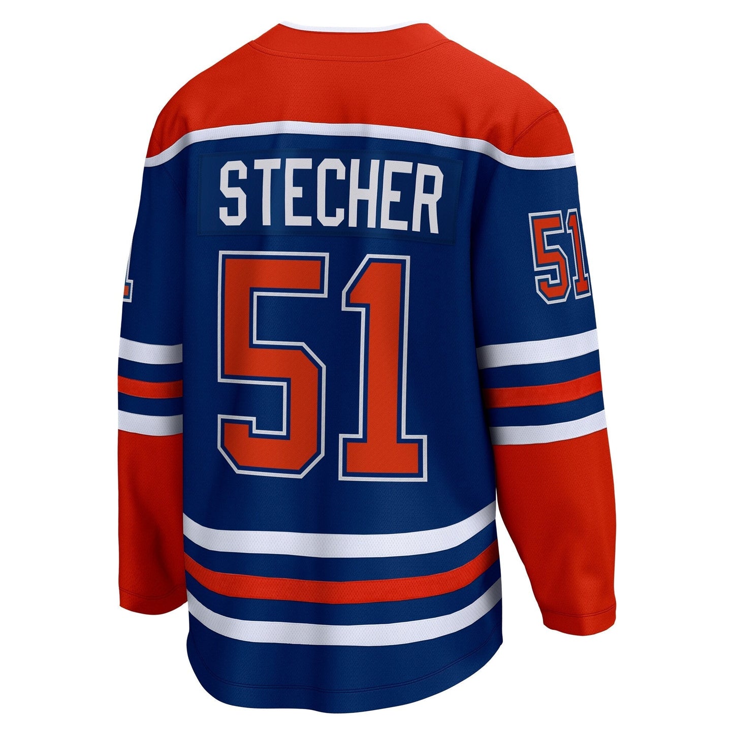 Troy Stecher Edmonton Oilers Home Premier Breakaway Jersey - Royal