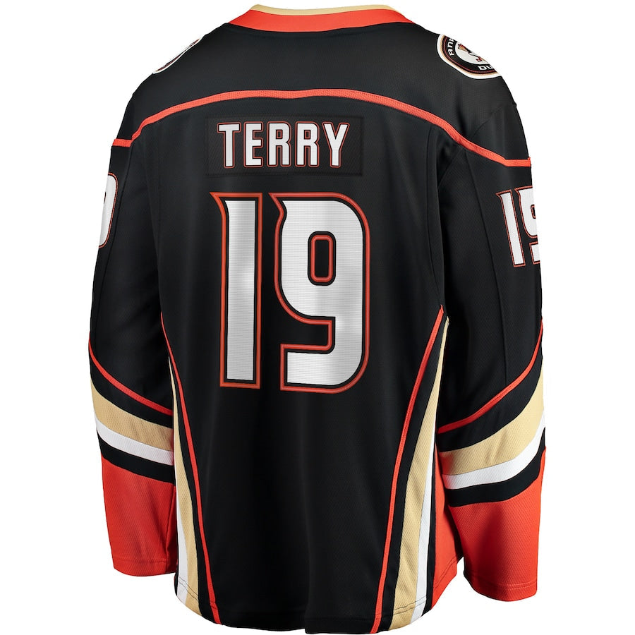 Troy Terry Anaheim Ducks Home Team Breakaway Jersey - Black
