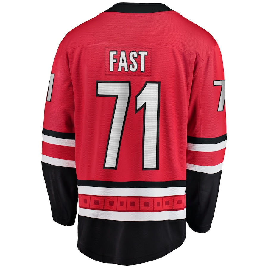 Jesper Fast Carolina Hurricanes Alternate Breakaway Jersey - Red
