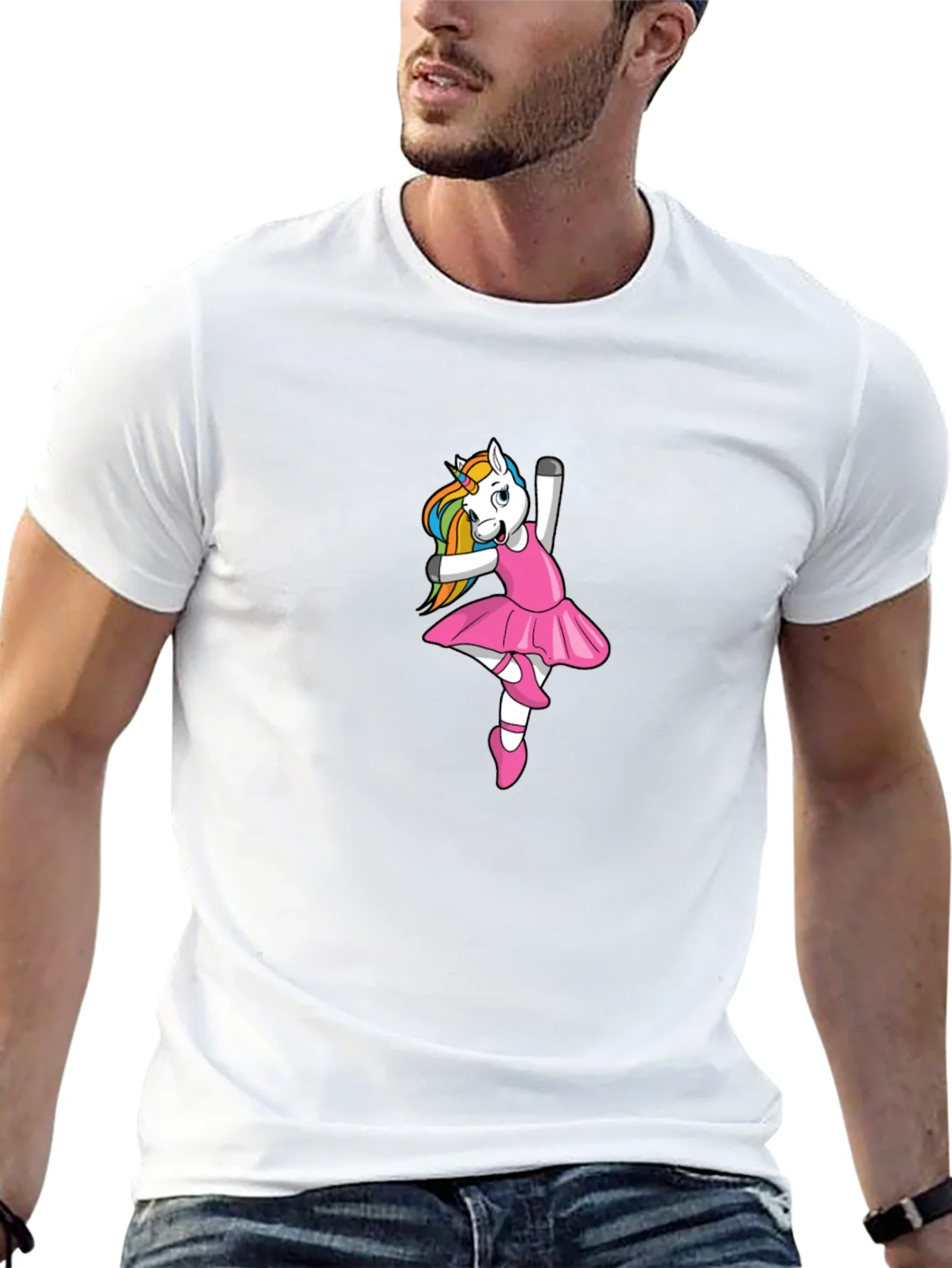 Unicorn Ballerina Black T-Shirt