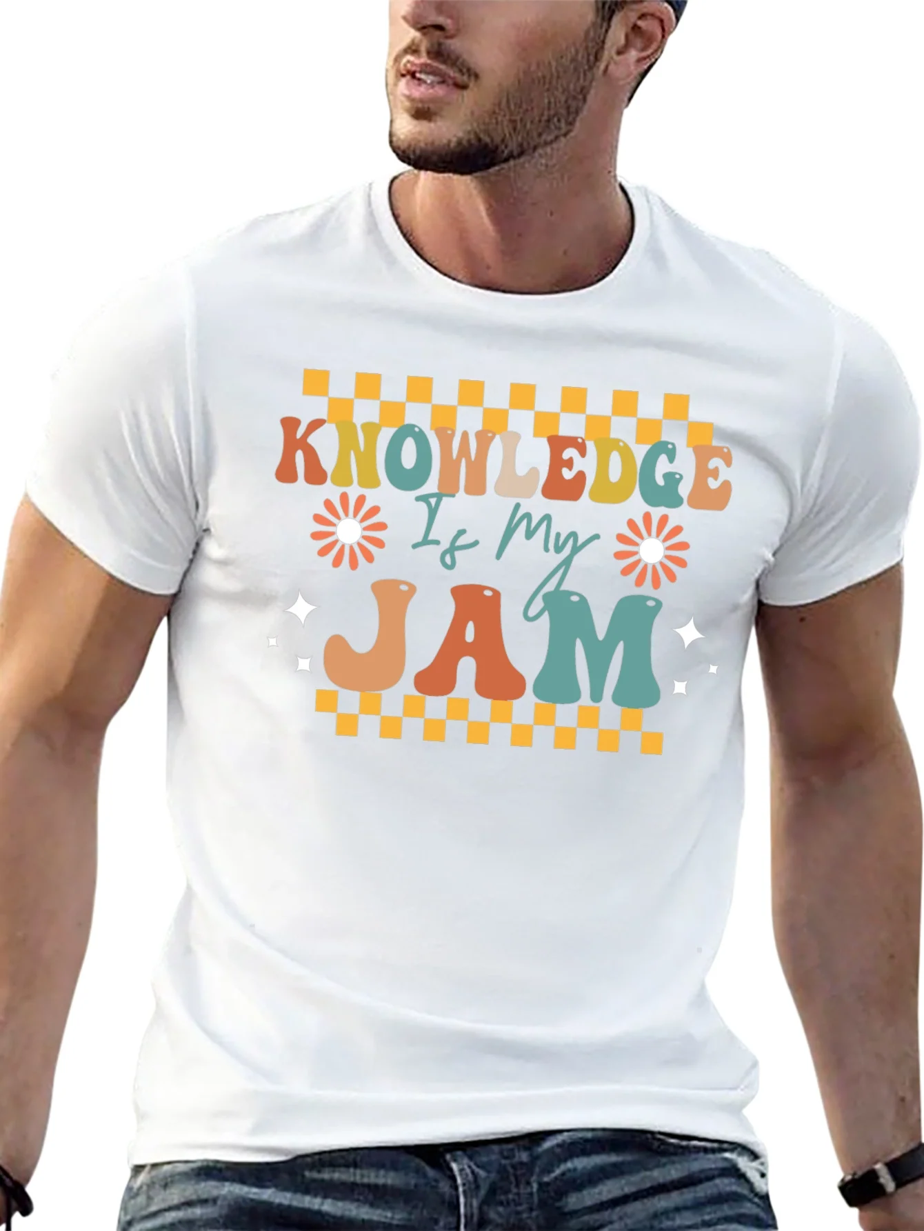 Knowledge Is My Jam Retro T-Shirt