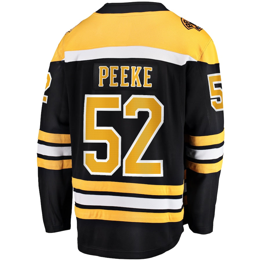 Andrew Peeke Boston Bruins Home Premier Breakaway Jersey - Black
