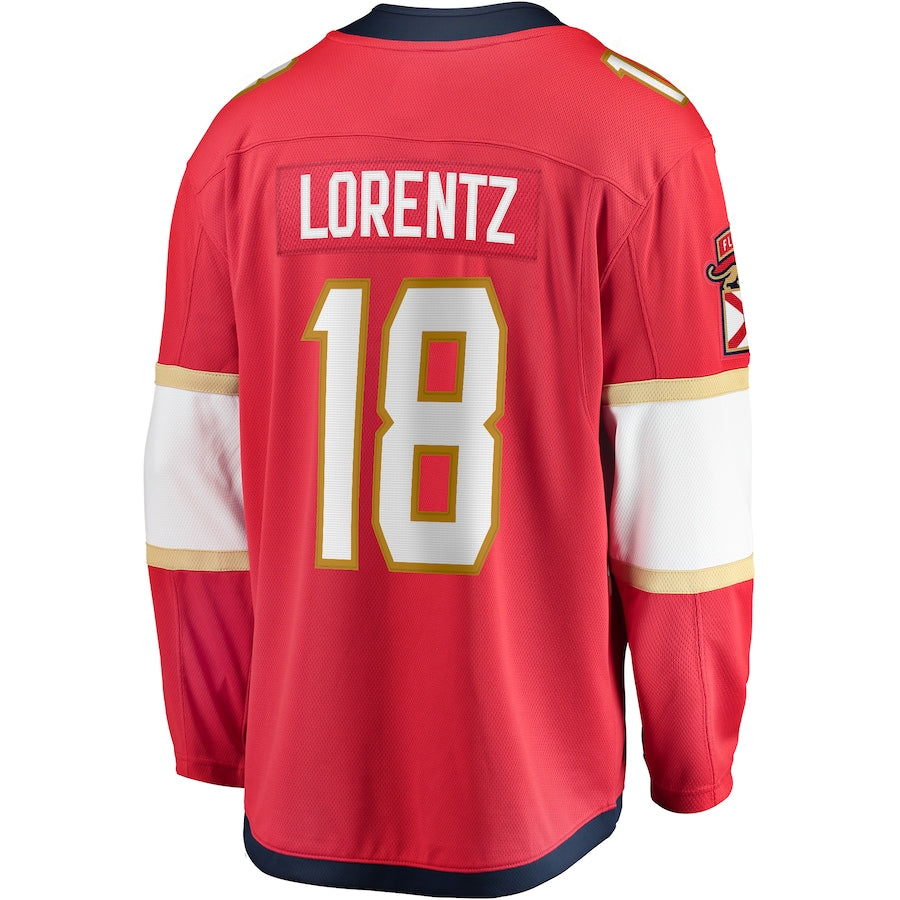 Steven Lorentz Florida Panthers Home Breakaway Jersey - Red