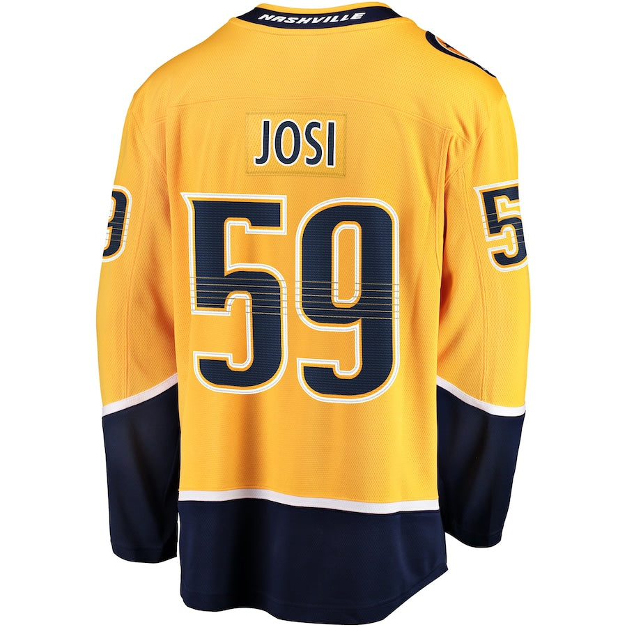 Roman Josi Nashville Predators Home Breakaway Jersey - Gold