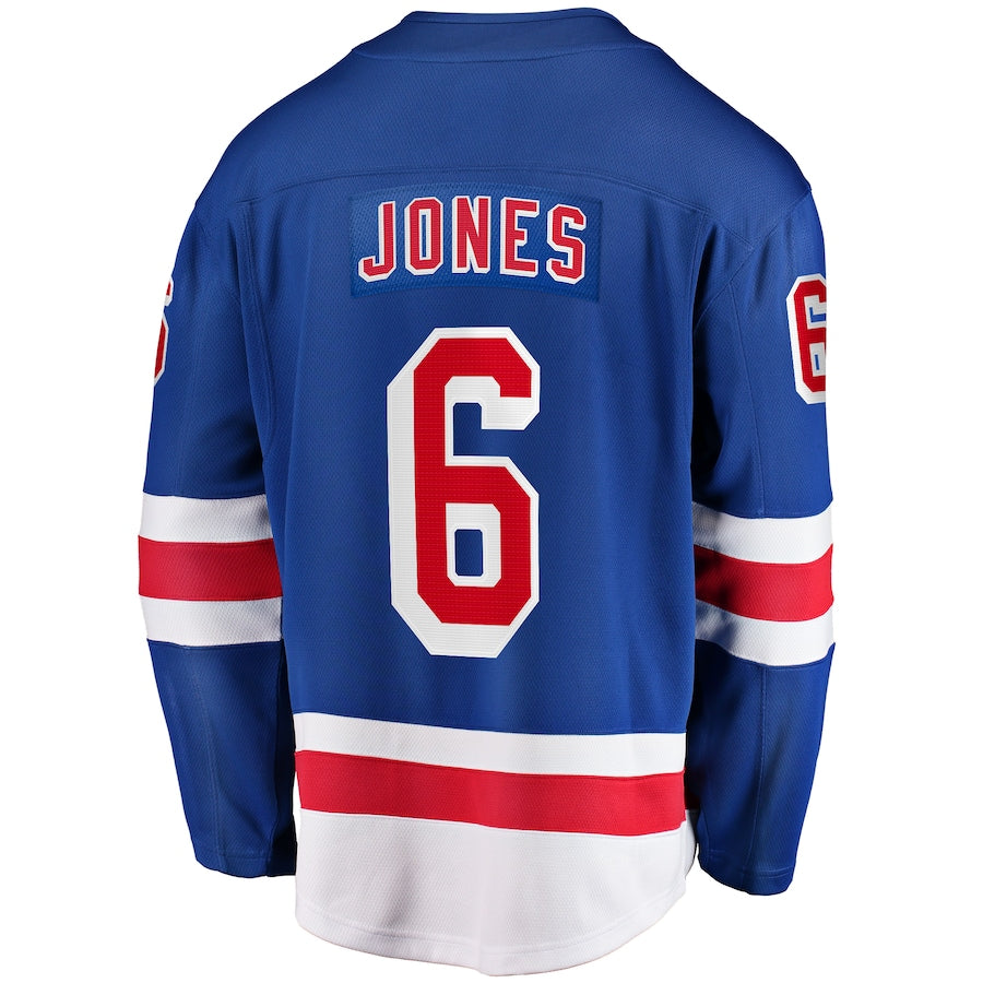 Zac Jones New York Rangers Home Premier Breakaway Jersey - Blue