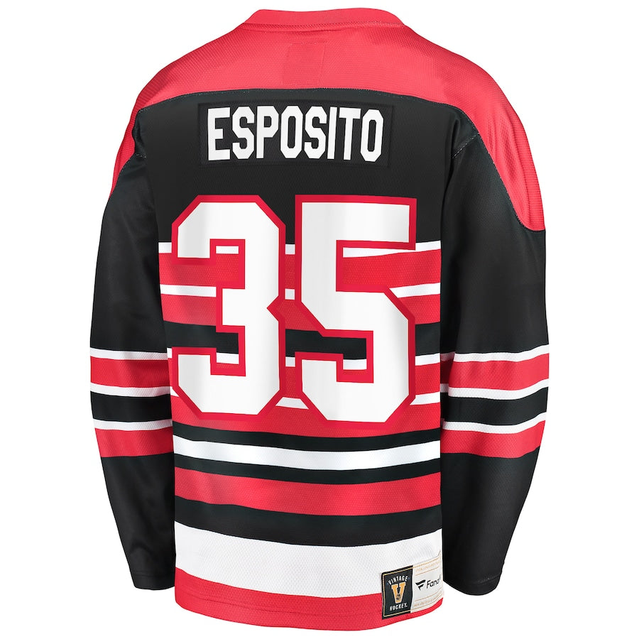 Tony Esposito Chicago Blackhawks Premier Breakaway Retired Jersey - Red