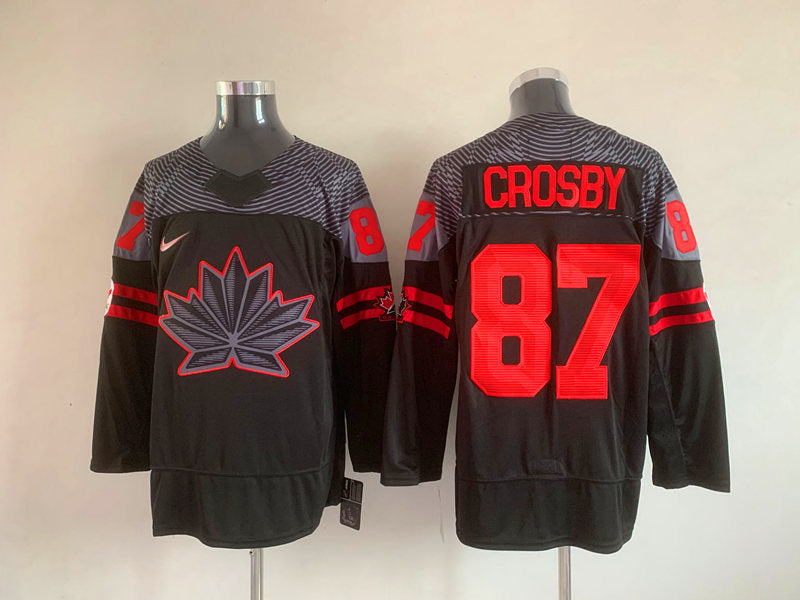 Men's Toronto Maple Leafs Sidney Crosby #87 Black Player Game Jersey1