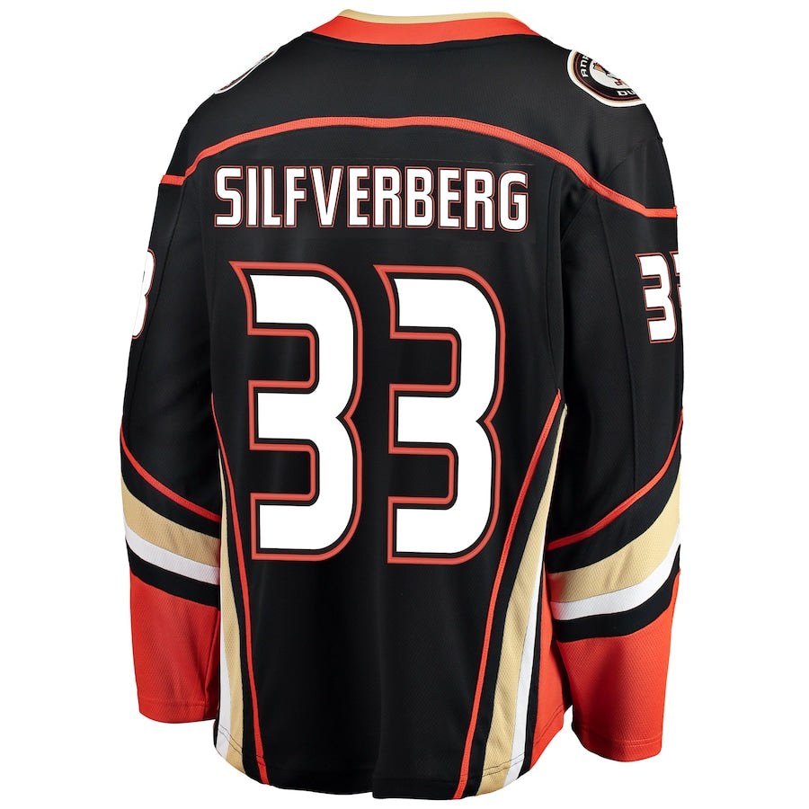 Jakob Silfverberg Anaheim Ducks Breakaway Jersey - Black