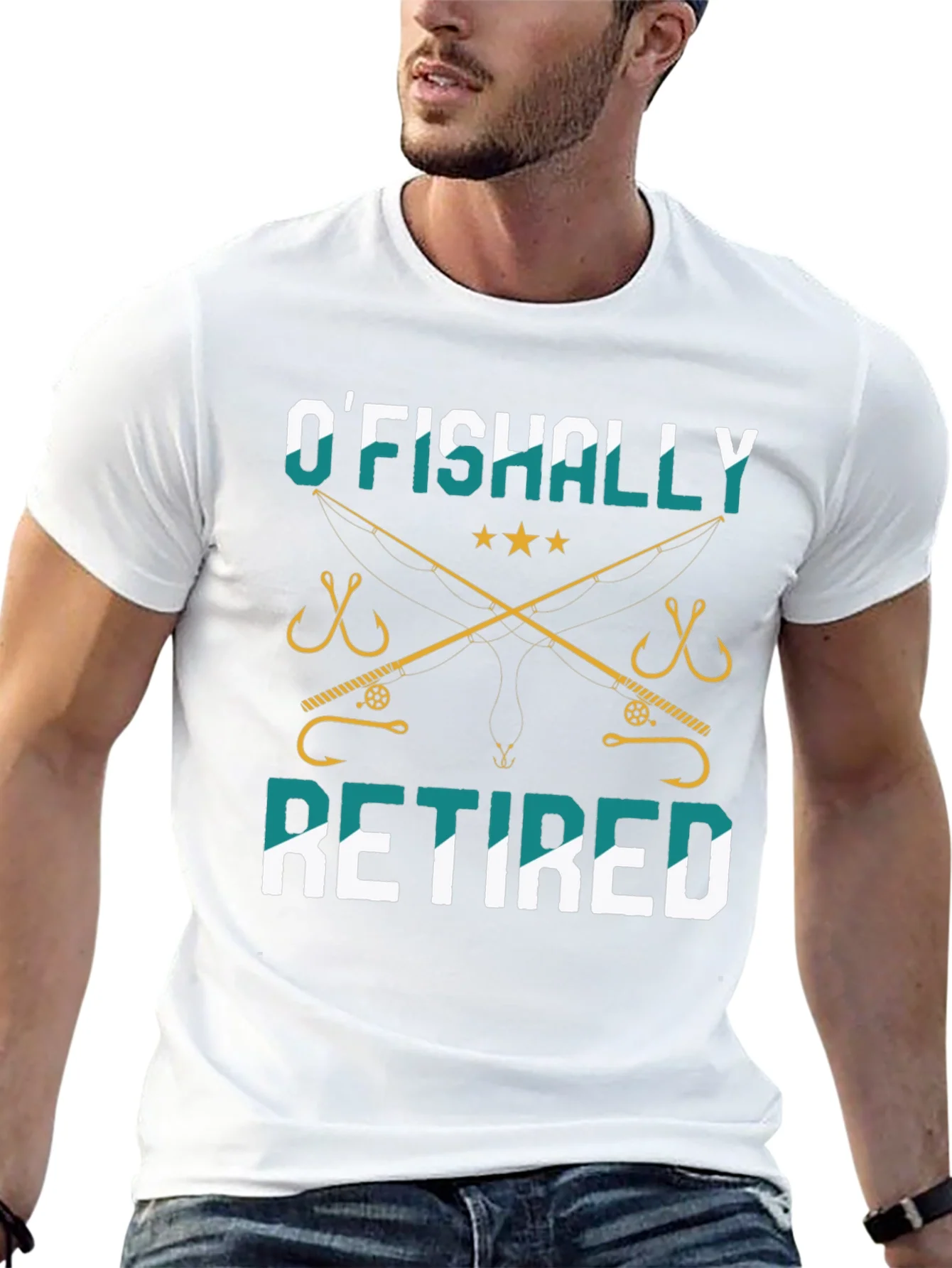 OFishally Retired Fishing T-Shirt