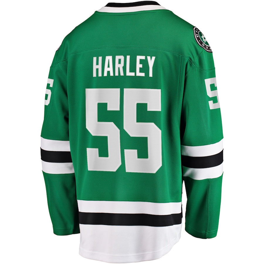Thomas Harley Dallas Stars Home Premier Breakaway Jersey - Kelly Green