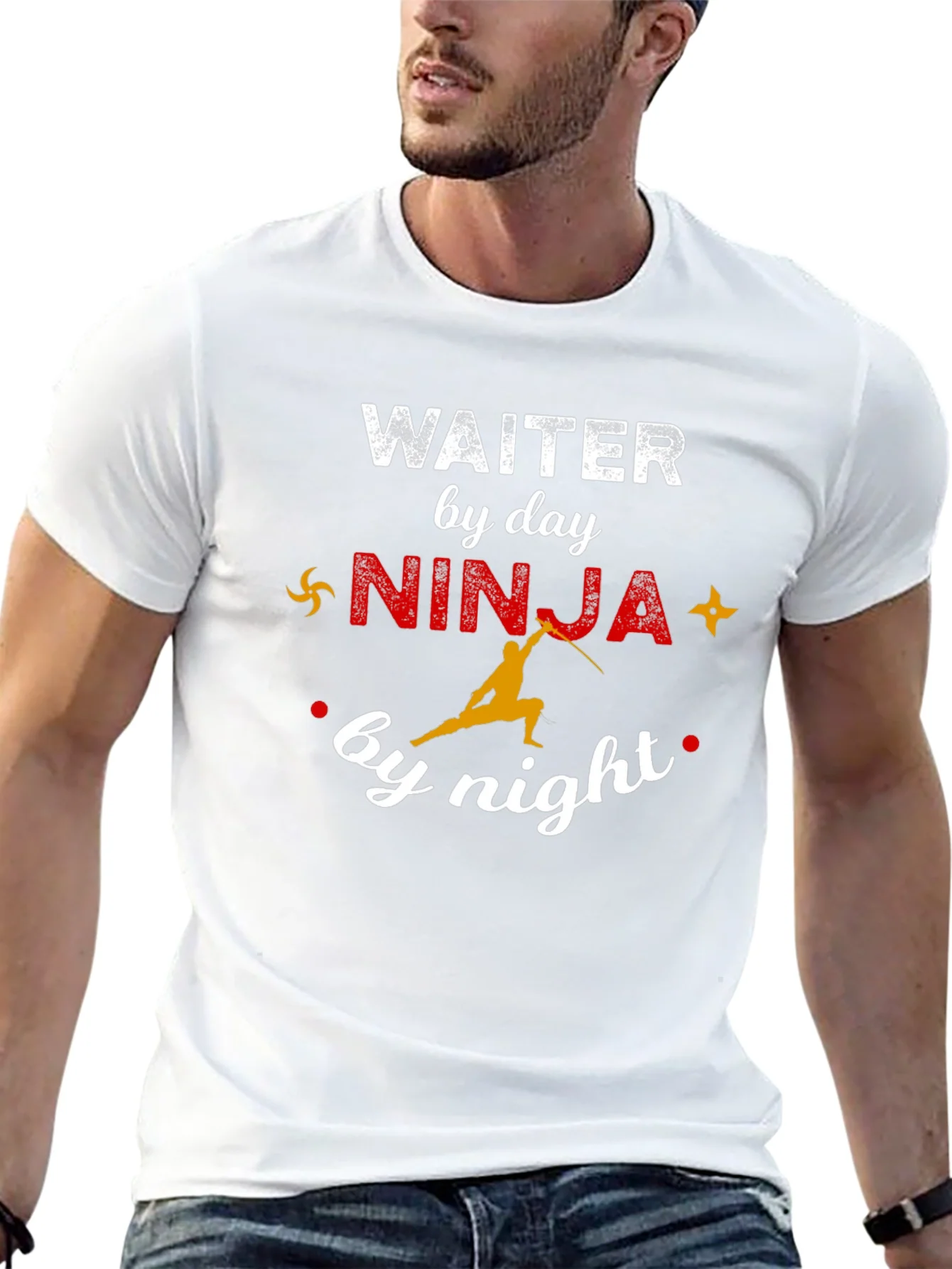 Waiter by Day Ninja by Night Graphic Tee