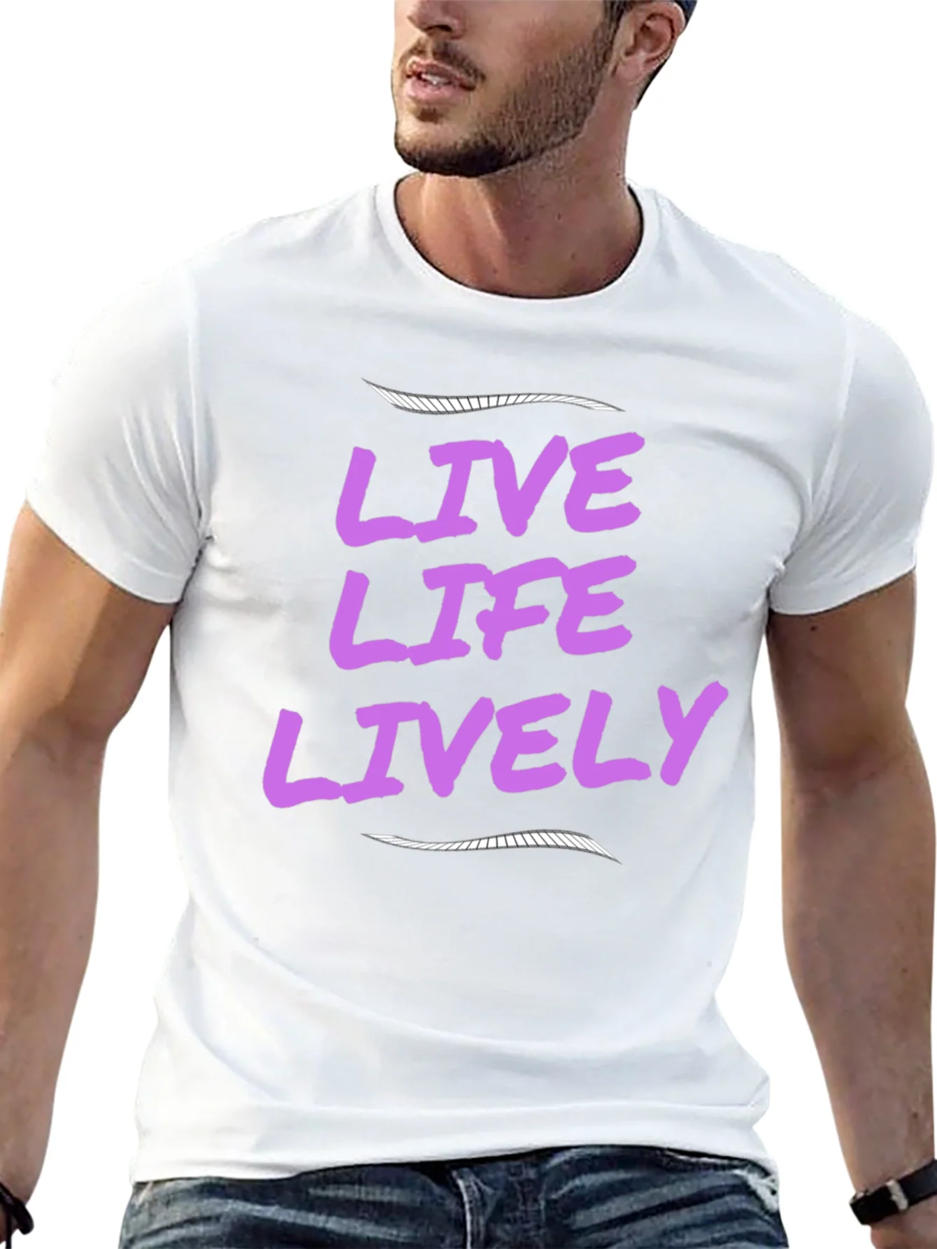 Live Life Lively Black T-Shirt