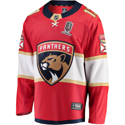 Sam Reinhart Florida Panthers   Home 2024 Stanley Cup Champions Breakaway  Jersey  Red