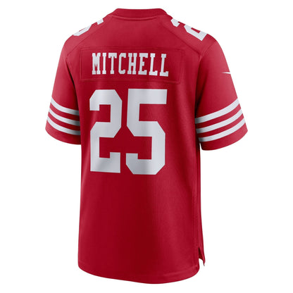 Elijah Mitchell San Francisco 49ers Nike Team   Game Jersey - Scarlet