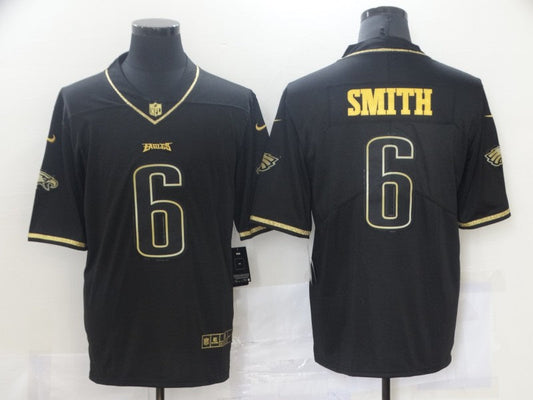 Men's Philadelphia Eagles DeVonta Smith #6 Black Game Player Jersey1