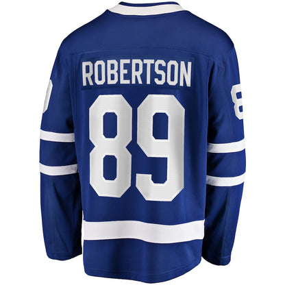 Nicholas Robertson Toronto Maple Leafs  Home Premier Breakaway  Jersey - Blue