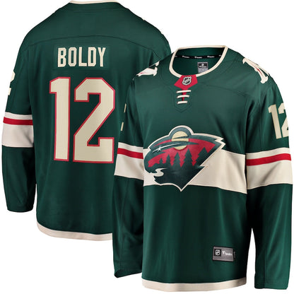 Matthew Boldy Minnesota Wild   Home Breakaway  Jersey - Green