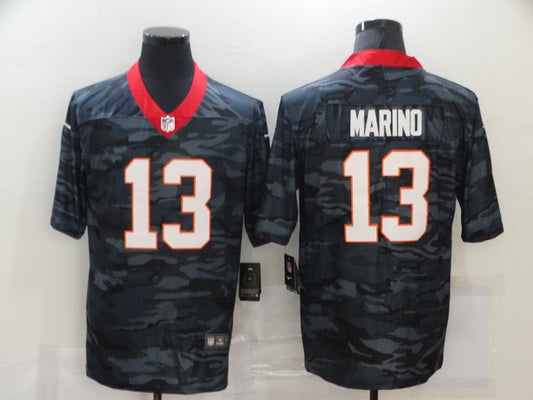 Men's Miami Dolphins Dan Marino #13 Gray Camouflage Game Jersey1