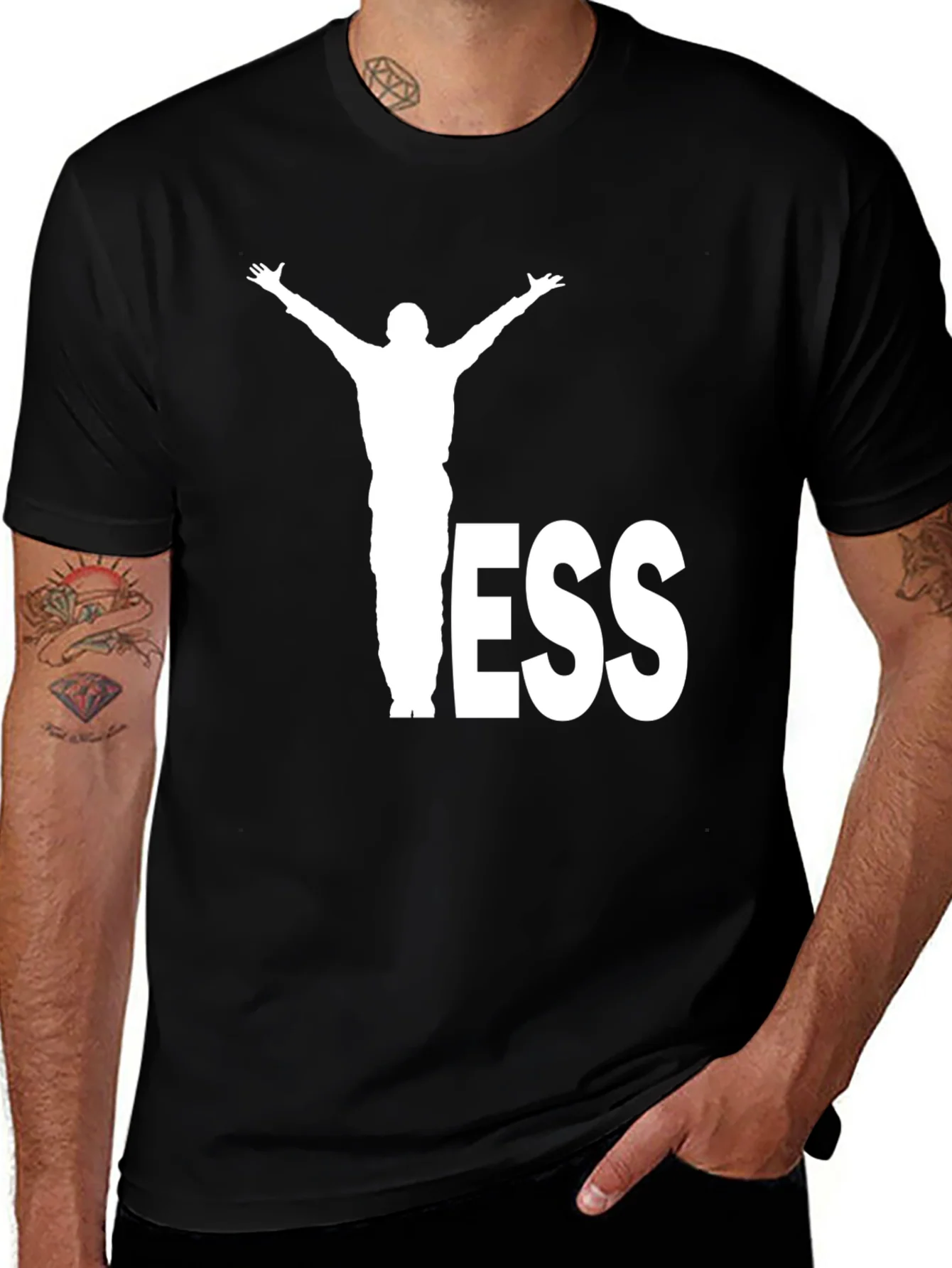 Jesus Graphic T-Shirt - Black