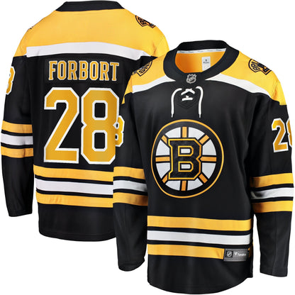 Derek Forbort Boston Bruins   Home Breakaway  Jersey - Black