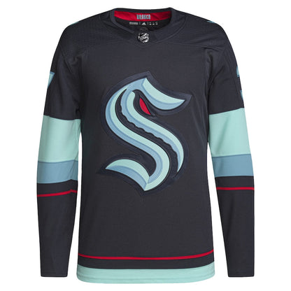 Men's Seattle Kraken Yanni Gourde adidas Deep Sea Blue Home Primegreen Authentic Pro Player - Jersey