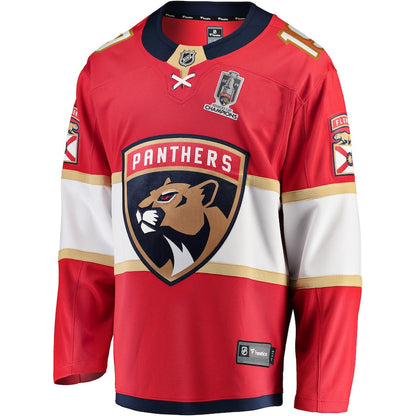 Matthew Tkachuk Florida Panthers   Home 2024 Stanley Cup Champions Breakaway  Jersey  Red