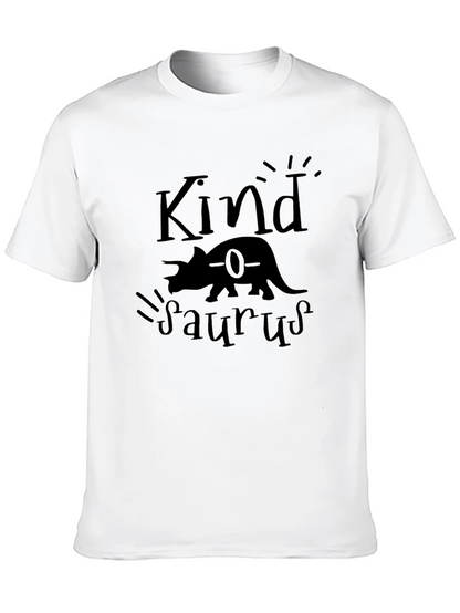 Kindasaurus Black Graphic Tee - Dinosaur Lovers T-Shirt