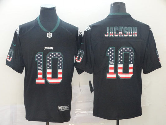 Men's Philadelphia Eagles Desean Jackson #10 Black Player Game Jersey1