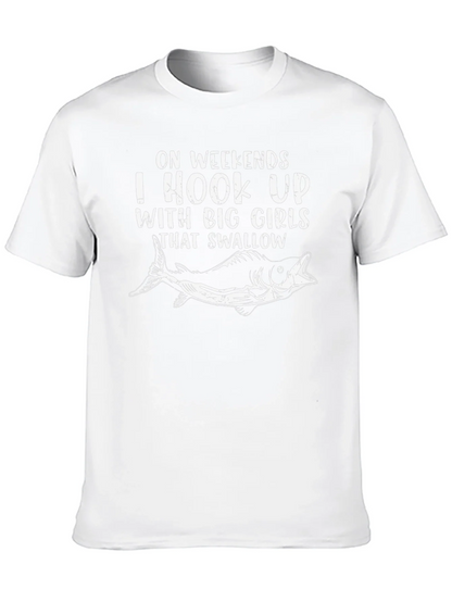 Hook Up Big Girls Fishing T-Shirt