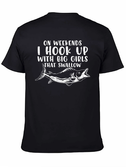 Hook Up Big Girls Fishing T-Shirt