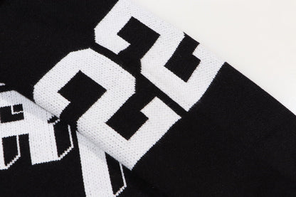 AMIRI 2024 Bew Sweater With Large 22-letter logo on back-Black