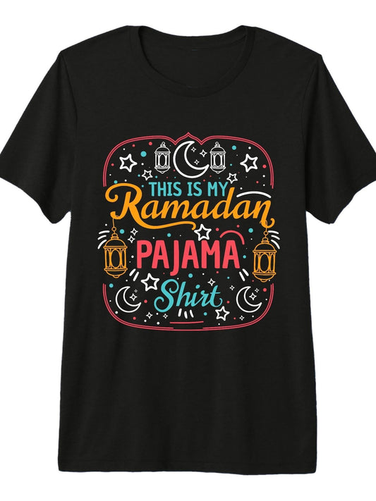 Ramadan Kareem Eid Mubarak This is My Ramadan Premium Tri-Blend T-Shirt Ramadan 180gsm Cotton Round Neck Short Sleeve Men Casual T-Shirt