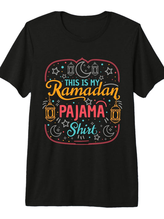 Ramadan Kareem Eid Mubarak Fasting This is My Ramadan Premium Tri-Blend T-Shirt Ramadan 180gsm Cotton Round Neck Short Sleeve Men Casual T-Shirt