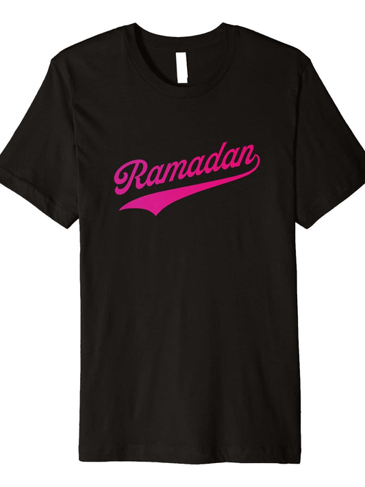 Ramadan Premium T-Shirt Ramadan 180gsm Cotton Round Neck Short Sleeve Men Casual T-Shirt