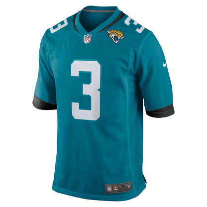 Tyson Campbell Jacksonville Jaguars Nike Team Game Jersey -  Teal