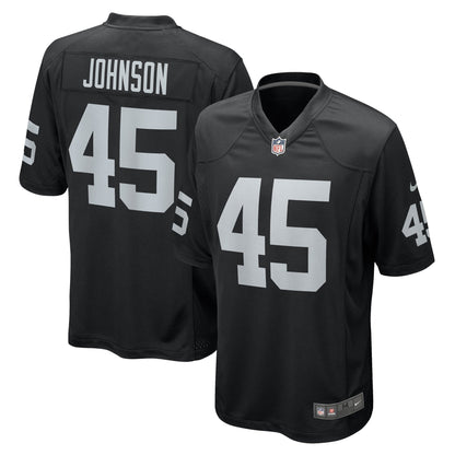 Jaquan Johnson Las Vegas Raiders Nike Game   Jersey - Black