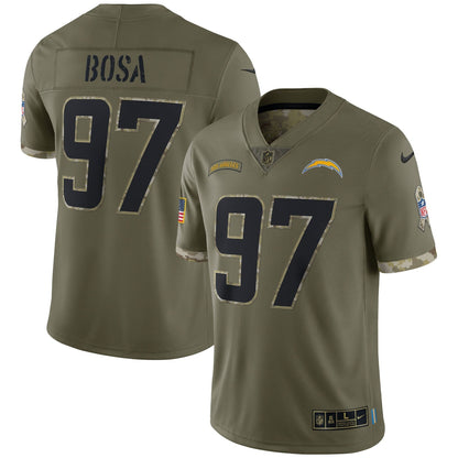 Joey Bosa Los Angeles Chargers Nike Salute To Service Limited Jersey - Olive