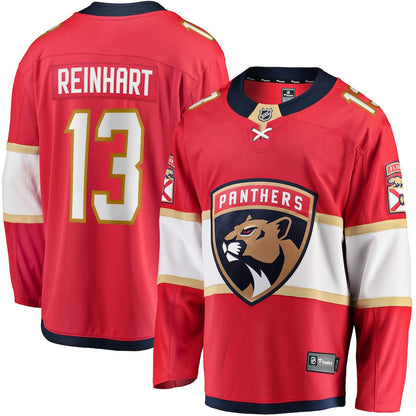 Sam Reinhart Florida Panthers   Breakaway  Jersey - Red