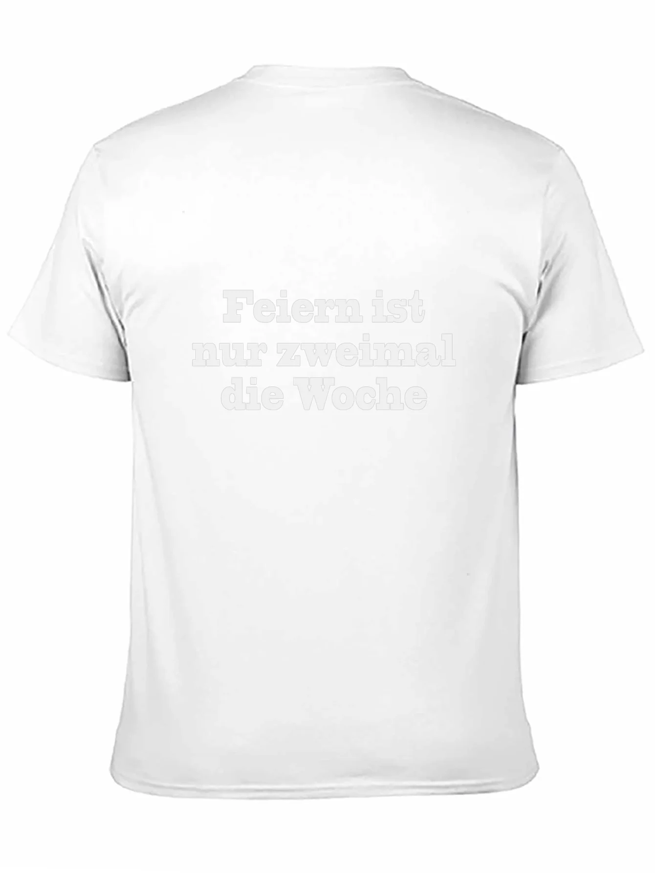 Feiern Ist Nur Zweimal T-Shirt - Black Crew Neck