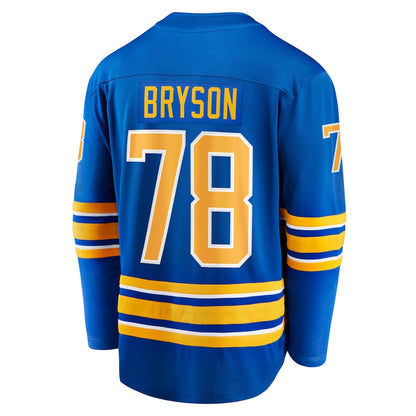 Jacob Bryson Buffalo Sabres   Home Breakaway  Jersey - Royal