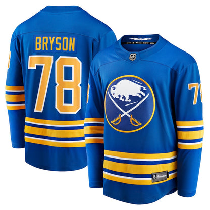 Jacob Bryson Buffalo Sabres   Home Breakaway  Jersey - Royal