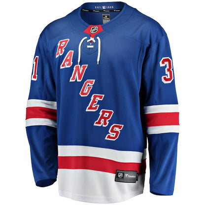 Igor Shesterkin New York Rangers   Home Breakaway  Jersey - Blue