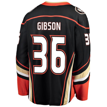 John Gibson Anaheim Ducks   Breakaway  Jersey - Black