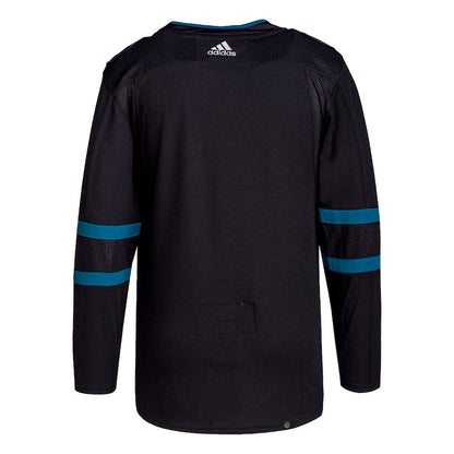 Men's San Jose Sharks adidas Black Alternate Primegreen Authentic Jersey