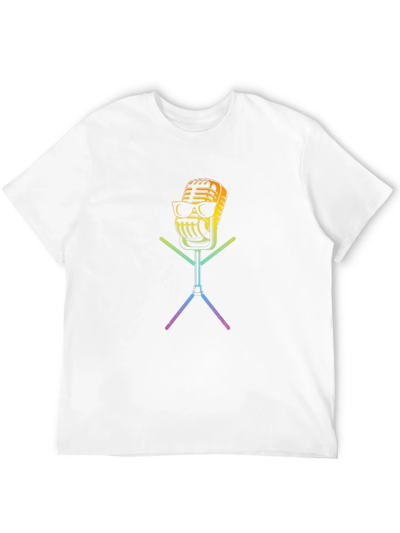 Cool Retro Microphone Graphic T-Shirt